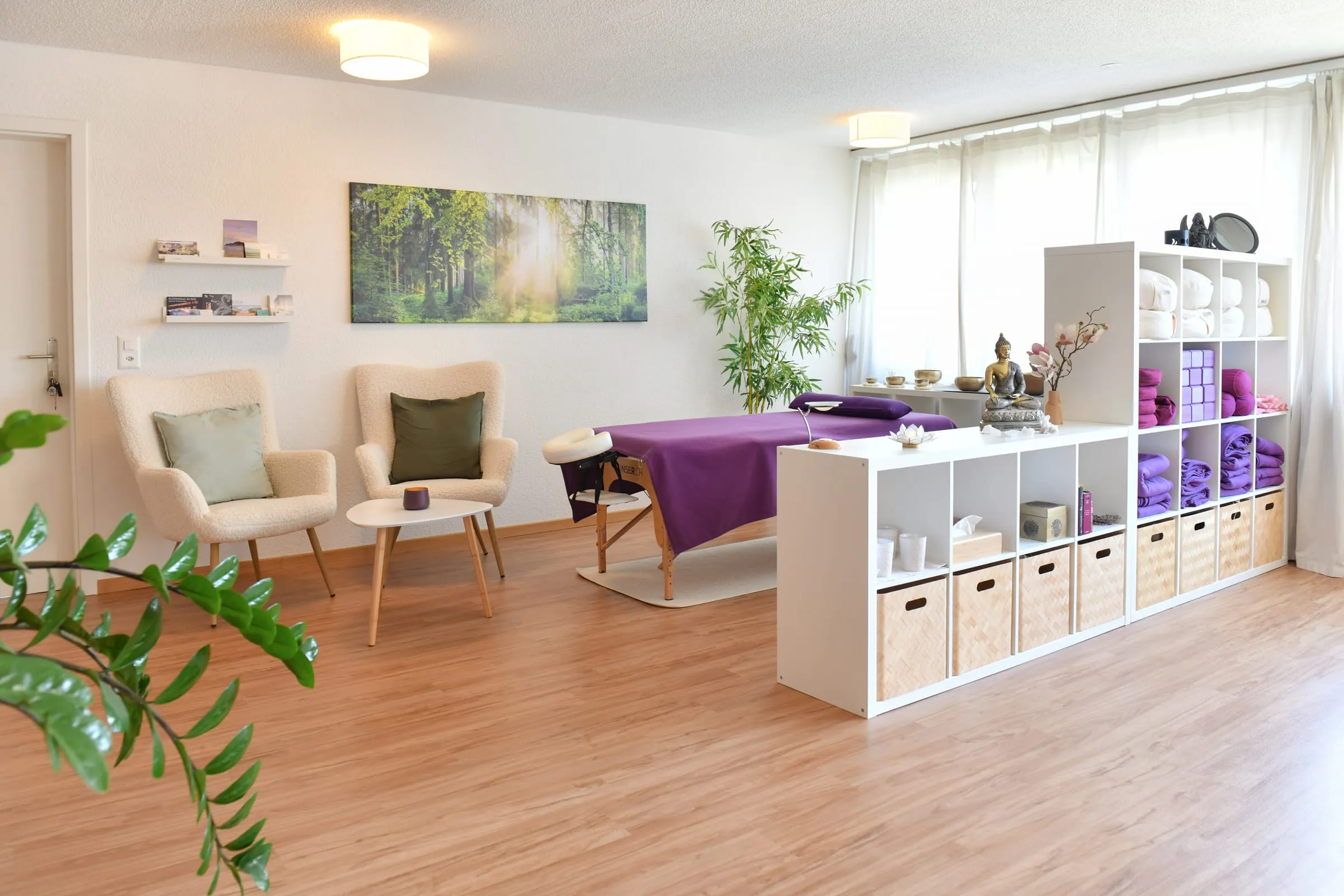 Die Ecke für Beratung und Klangmassage